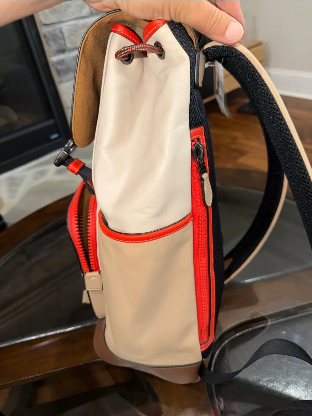 Coach Track Backpack in Colorblock with Coach Stamp (Style No. CH103) NWT